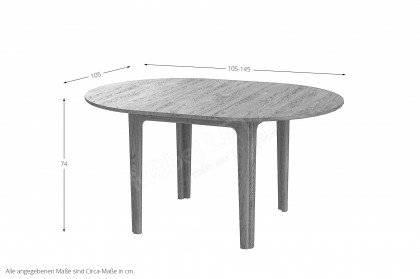 #111 Dining Table von Skovby - Esstisch Ø ca. 105 cm