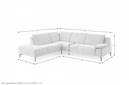 HU-PC23006 von Hukla - Sofagarnitur links ecru