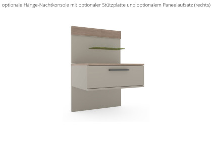 Cuneo-sleeping von Disselkamp - Schwebebett Lack taupe 180x200 cm