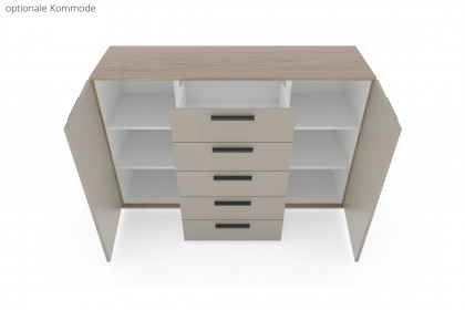 Cuneo-sleeping von Disselkamp - Schwebebett Lack taupe 180x200 cm