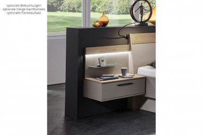 Cuneo-sleeping von Disselkamp - Schwebebett Lack taupe 180x200 cm