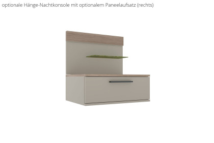 Cuneo-sleeping von Disselkamp - Schwebebett Lack taupe 180x200 cm