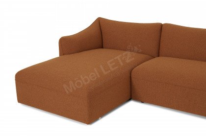 Chablo von Pode - Ecksofa Variante links braun