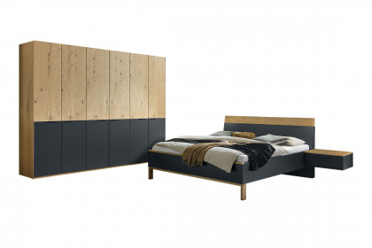 Cuneo-sleeping von Disselkamp - Schlafzimmer Basaltlack - Balkeneiche