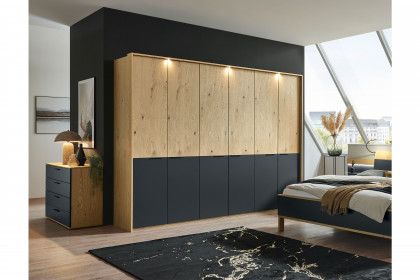 Cuneo-sleeping von Disselkamp - Schlafzimmer Basaltlack - Balkeneiche