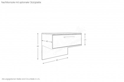Cuneo-sleeping von Disselkamp - Schlafzimmer Basaltlack - Balkeneiche