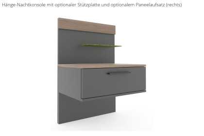 Cuneo-sleeping von Disselkamp - Schlafzimmer Basaltlack - Balkeneiche