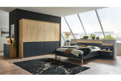 Cuneo-sleeping von Disselkamp - Schlafzimmer Basaltlack - Balkeneiche
