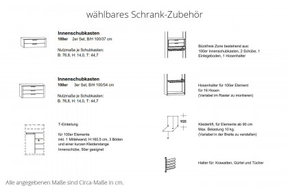 Cuneo-sleeping von Disselkamp - Schlafzimmer Basaltlack - Balkeneiche