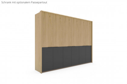 Cuneo-sleeping von Disselkamp - Schlafzimmer Basaltlack - Balkeneiche