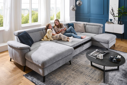 Tango-LE26 von Polsteria - Wohnlandschaft rechts grey