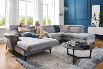 Tango-LE26 von Polsteria - Wohnlandschaft rechts grey