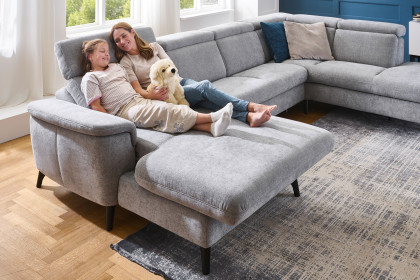 Tango-LE26 von Polsteria - Wohnlandschaft rechts grey