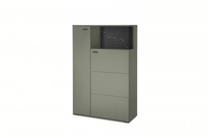 Pasadena von set one by Musterring - Highboard salbei mit Beleuchtung