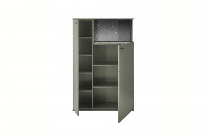 Pasadena von set one by Musterring - Highboard salbei mit Beleuchtung