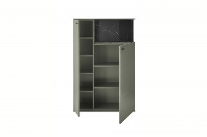 Pasadena von set one by Musterring - Highboard salbei mit Beleuchtung