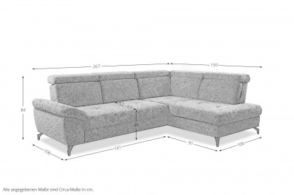 Vanity von Sit & More - Sofaecke rechts anthrazit