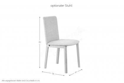 #27 Dining Table von Skovby - Esszimmertisch ausziehbar, Eiche weiß geölt