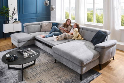Tango-LE26 von Polsteria - Wohnlandschaft links grey