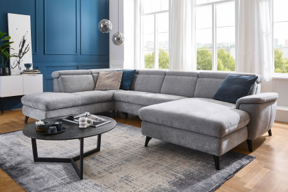 Tango-LE26 von Polsteria - Wohnlandschaft links grey