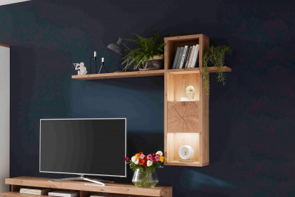Sylt-living von IDEAL Möbel - Wandregal in Eiche Artisan inklusive Beleuchtung