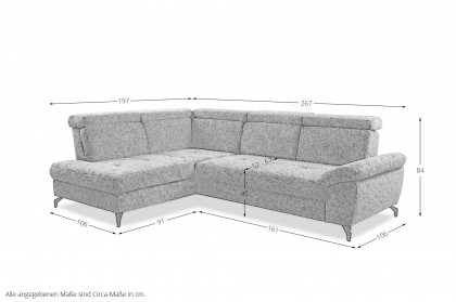 Vanity von Sit & More - Sofaecke links anthrazit