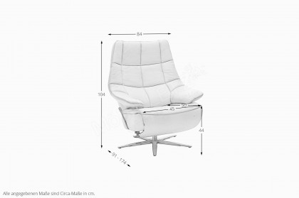 HU-CA15018 von Hukla - Relaxsessel anthrazit