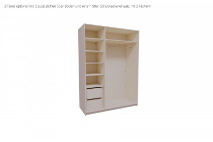 Tom von Elfo Möbel - 4-türiger Schrank mit Massivholz-Türen in Kassettenoptik