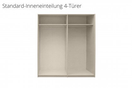 Tom von Elfo Möbel - 4-türiger Schrank mit Massivholz-Türen in Kassettenoptik