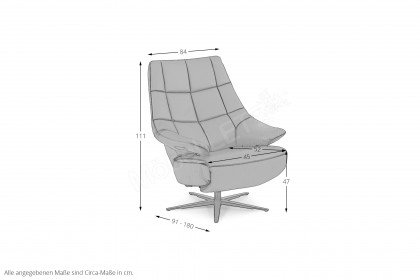 HU-CA15018 von Hukla - TV-Sessel anthrazit