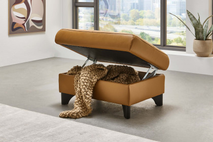 PN-EM23166 von Polinova - Ledersofa Variante links kurkuma