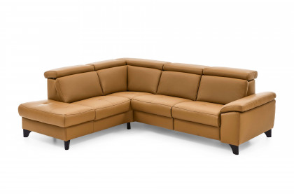 PN-EM23166 von Polinova - Ledersofa Variante links kurkuma