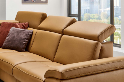 PN-EM23166 von Polinova - Ledersofa Variante links kurkuma
