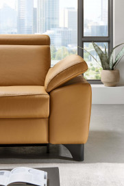 PN-EM23166 von Polinova - Ledersofa Variante links kurkuma