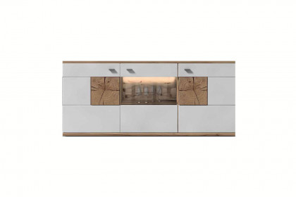 Sylt-living von IDEAL Möbel - Sideboard weiß/ Eiche Artisan