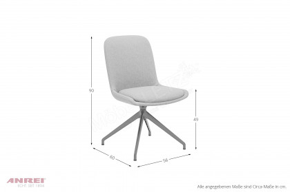 Stuhl 910 von ANREI - Stuhl mit Metallgestell