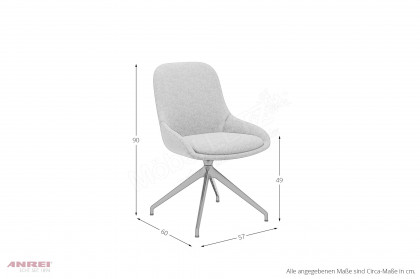 Stuhl 920 von ANREI - Stuhl mit Metallgestel