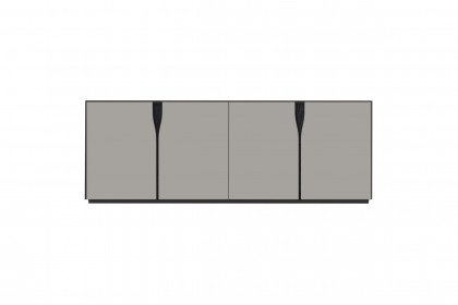 Vinci von LEONARDO Living - Sideboard Lack grau und Eiche anthrazit