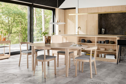 #78 Dining Table von Skovby - Esstisch Eiche massiv, weiß geölt