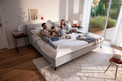 Pisa von Candy Sleep - Polsterbett silver