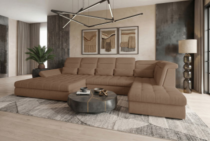 PG-LE-05 von BASTI dein Sofa - Polstersofa Variante rechts braun