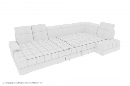 PG-LE-05 von BASTI dein Sofa - Polstersofa Variante rechts braun