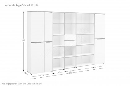 Memphis-Office von Innostyle - Büromöbelset mit Kantendesign in Artisan Eiche