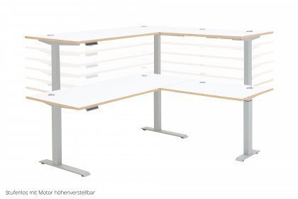Memphis-Office von Innostyle - Büromöbelset mit Kantendesign in Artisan Eiche