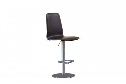 #50 Bar Stool von Skovby - Barhocker in Leder schwarz