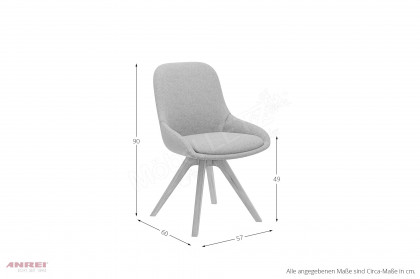 Stuhl 921 von ANREI - Stuhl mit Massivholzgestell