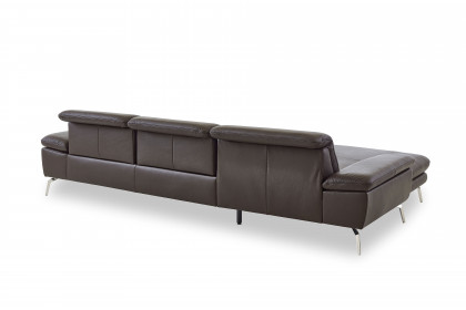 PN-IN22025 von Polinova - Ledersofa Ausführung links braun