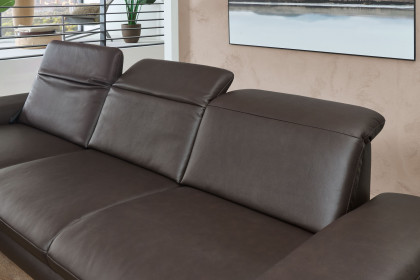 PN-IN22025 von Polinova - Ledersofa Ausführung links braun