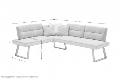 Andante von Polsteria - Eckbank in Beige