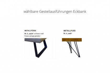 Andante von Polsteria - Eckbank in Beige